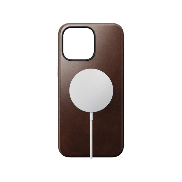 Nomad Leather Phone Case for iPhone 15 Pro Max (Horween Brown)
