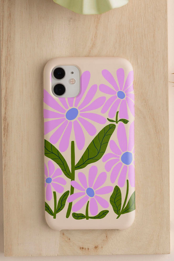 Retro Groovy Daisy By Gavthomeu Phone Case (Beige)