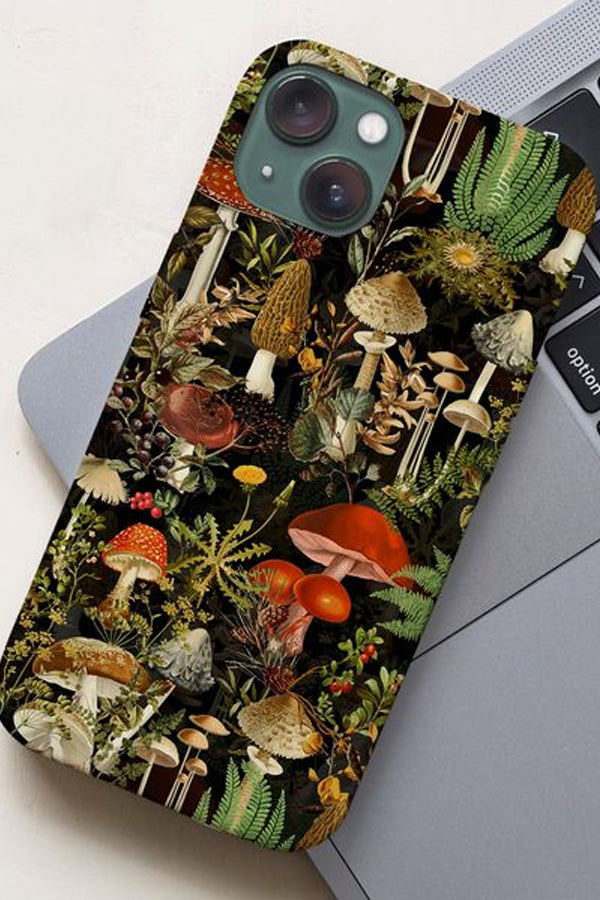 Vintage Mystic Forest Garden By Uta Naumann Phone Case (Black)