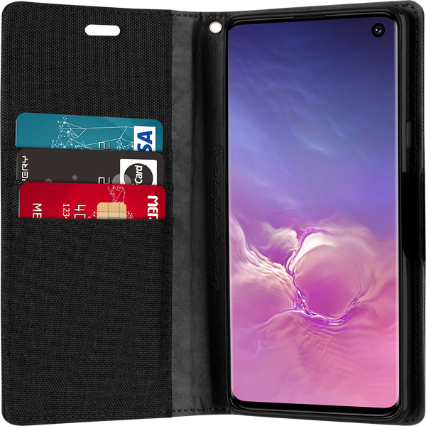 Goospery Canvas Diary For Galaxy A21S - Red