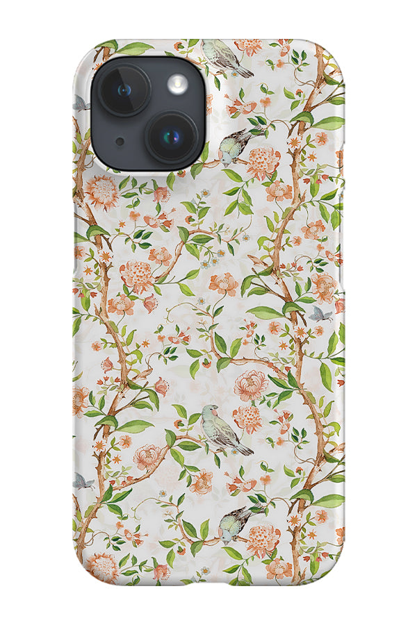 Chinoiserie Vintage Birds By Uta Naumann Phone Case (Cream)
