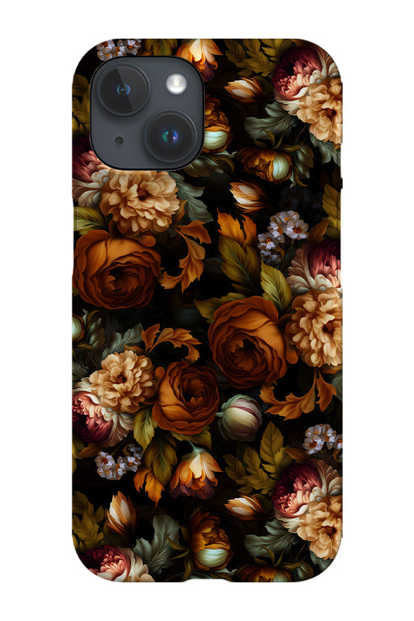 Botanical Vintage Moody Peonies By Uta Naumann Phone Case (Orange)