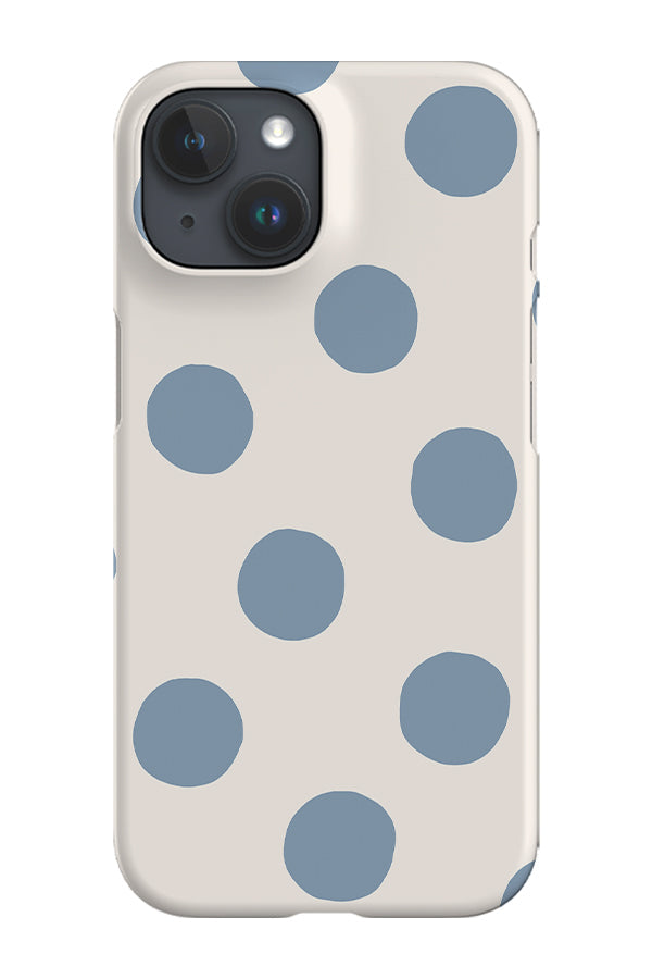 Clay Dots Phone Case (Ivory Dusty Blue)