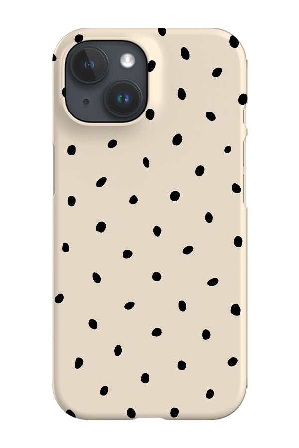 Drift Dots Phone Case (Beige Black)