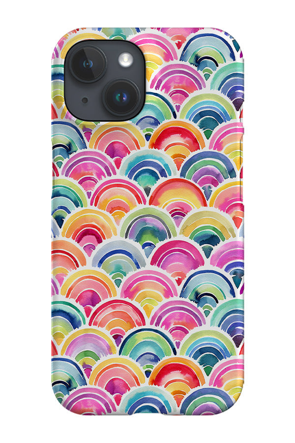 Happy Colourful Summer Rainbow Scales By Ninola Design Phone Case (Multicolour)