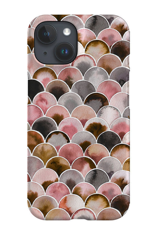 Japandi Minimalistic Scales By Ninola Design Phone Case (Pink Brown)