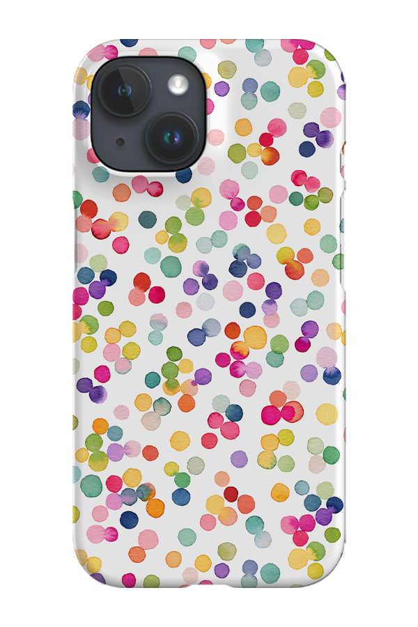 Multicolour Geometric Confetti Dots By Ninola Design Phone Case (Colourful)