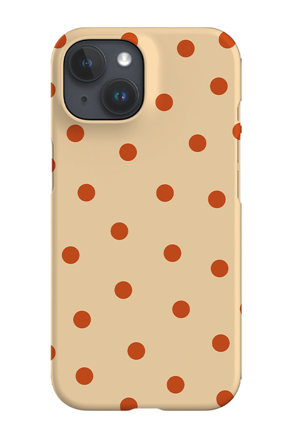 Quiet Dots Phone Case (Beige Burnt Orange)