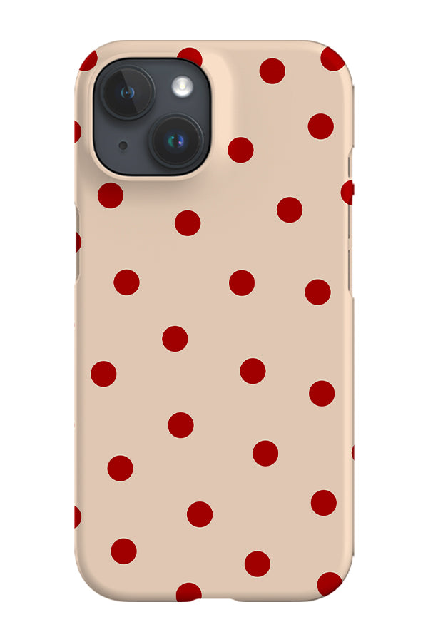 Quiet Dots Phone Case (Beige Red)