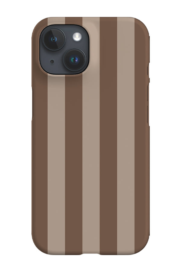 Quiet Line Stripe Phone Case (Cocoa Brown)