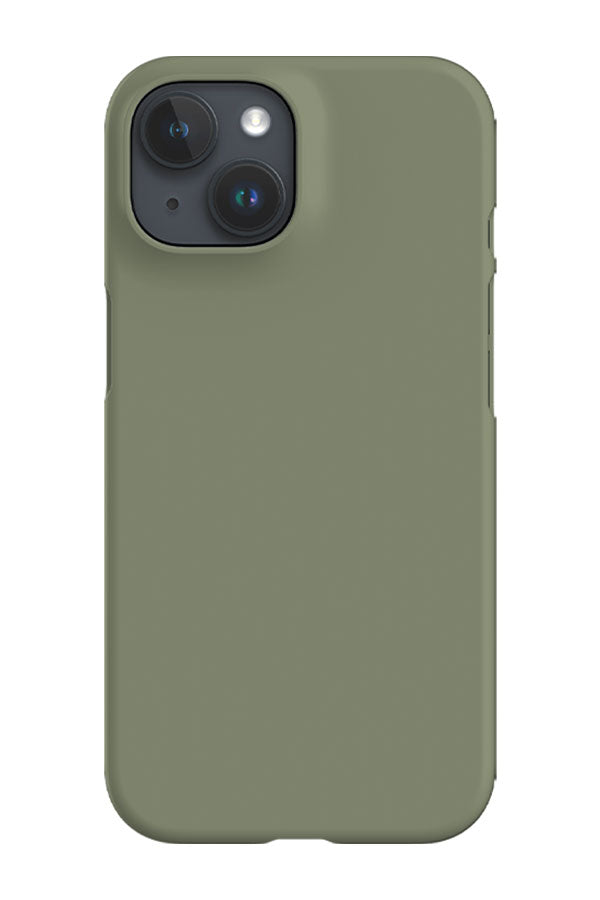 Still Tone Block Colour Phone Case (Moss Green)