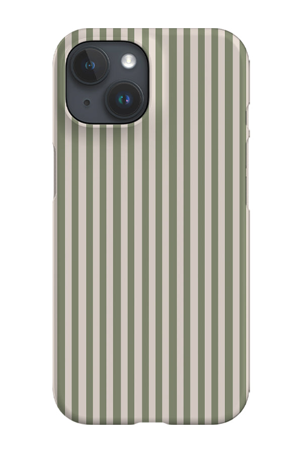 Line Study Stripes Phone Case (Linen Moss Green)