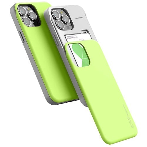 Sky Slide Bumper Case for iPhone 13 Pro - Lime
