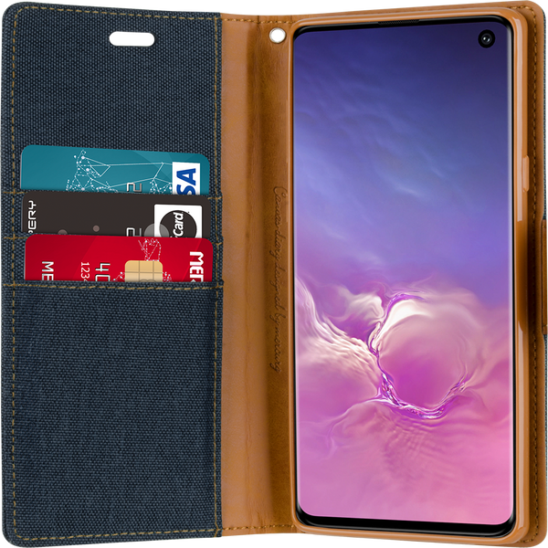 Goospery Canvas Diary For Galaxy A21S - Red