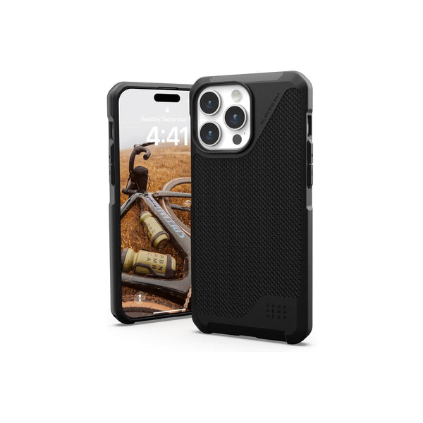 UAG Metropolis LT Kevlar Magsafe Phone Case for iPhone 15 Pro Max (Black)