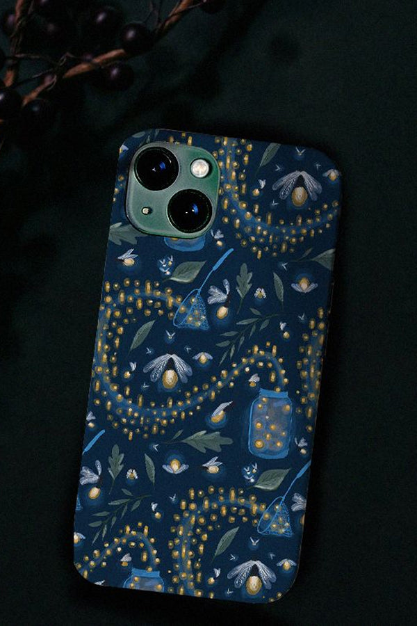 Catching Fireflies by Becca Story Smith Phone Case (Blue)