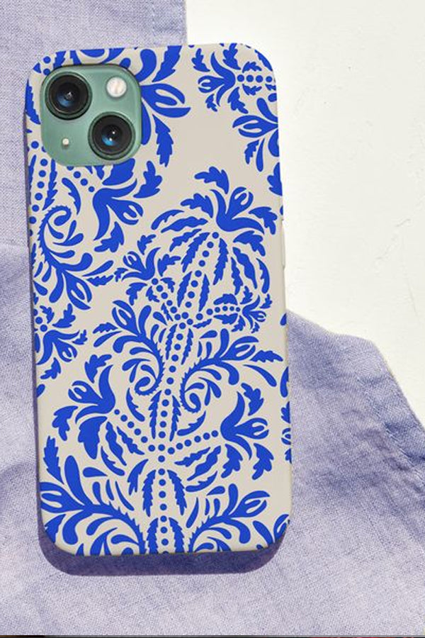 Floral Phone Case (Electric Blue)