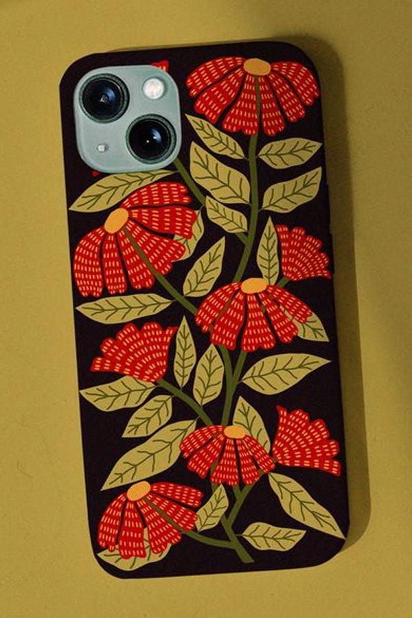 Florals Phone Case (Black)