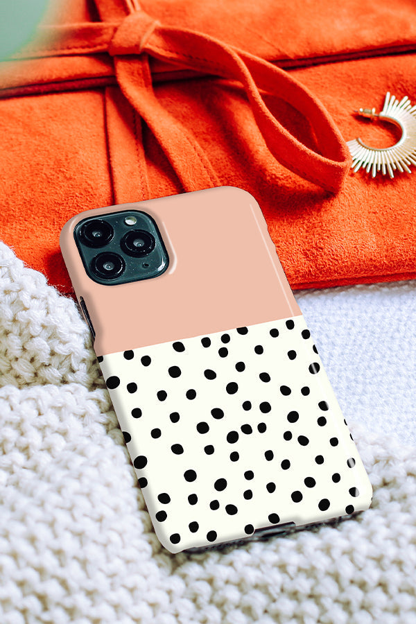Geo Dots Phone Case (Peach)