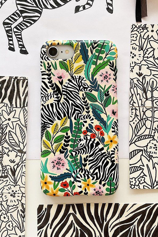 Zebras By Maria Galybina Phone Case