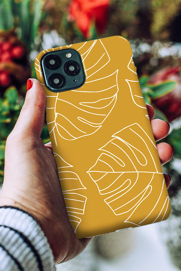 Monstera Phone Case (Yellow)