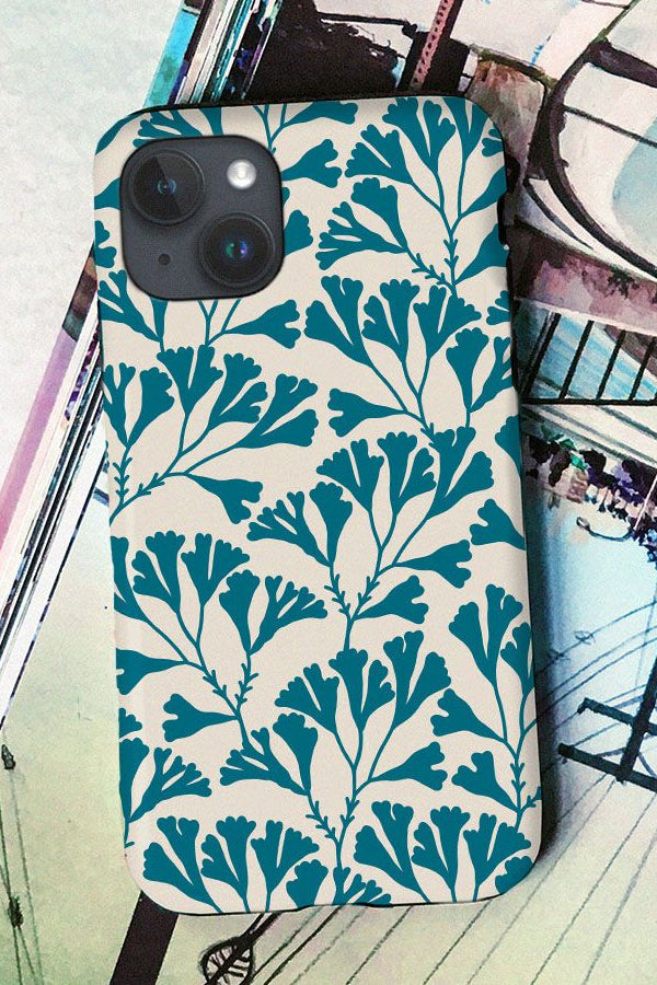 Seaweed Phone Case (Beige Blue)