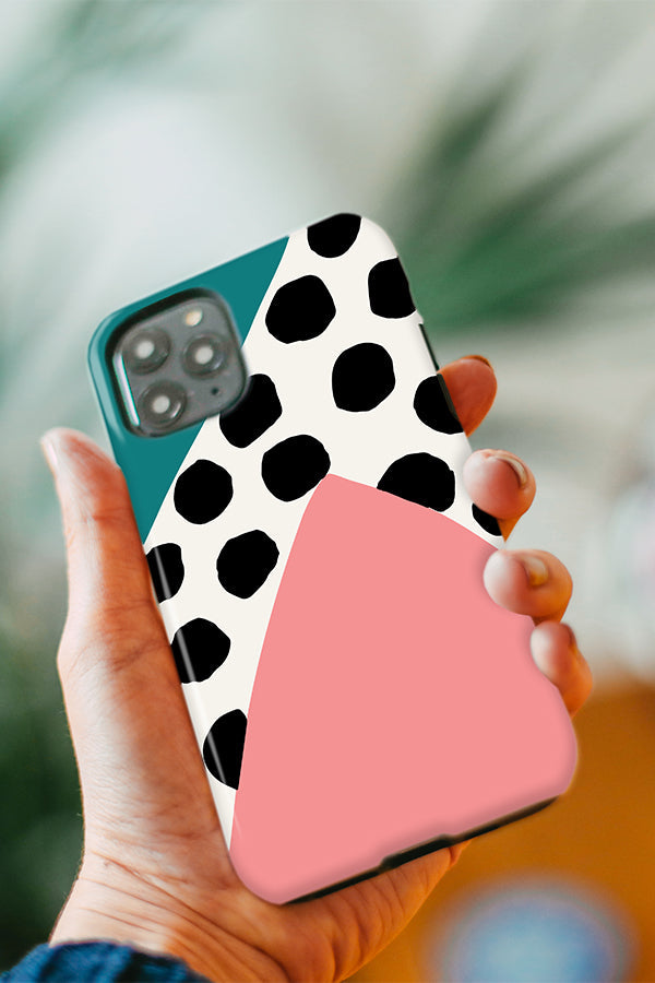 Shapes Big Dot Phone Case (Pink)