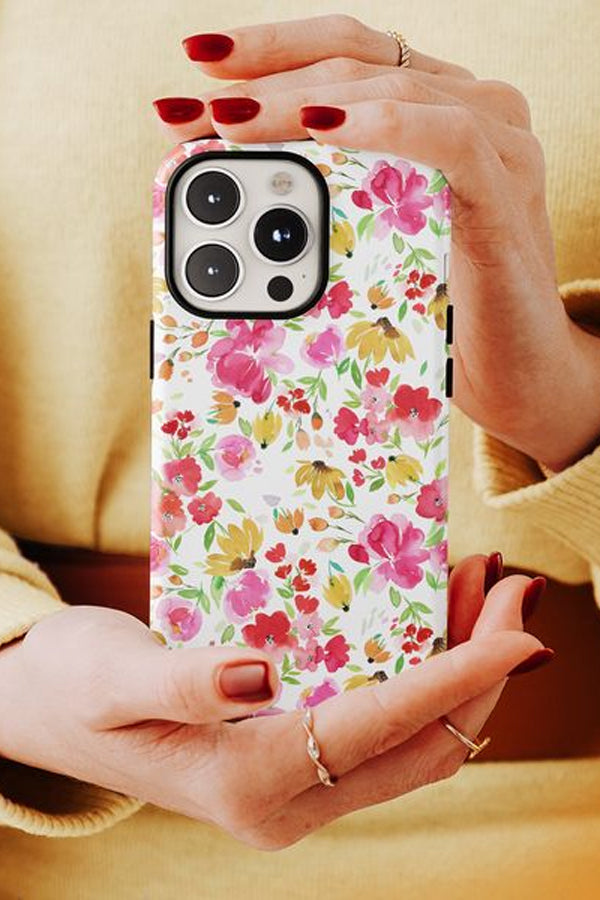 Spring Fresh Flowers By Ninola Design Phone Case (Pink Yellow)