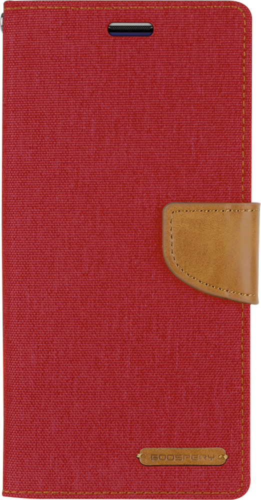 Goospery Canvas Diary For Galaxy A21S - Red