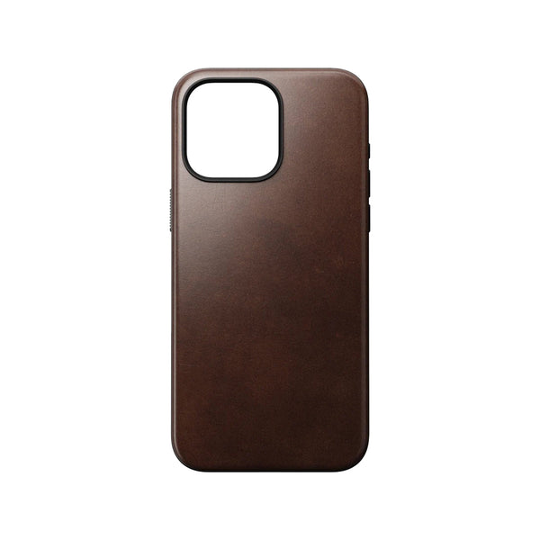 Nomad Leather Phone Case for iPhone 15 Pro Max (Horween Brown)