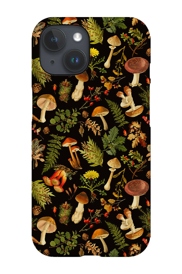 Vintage Night Woodland Garden By Uta Naumann Phone Case (Black)