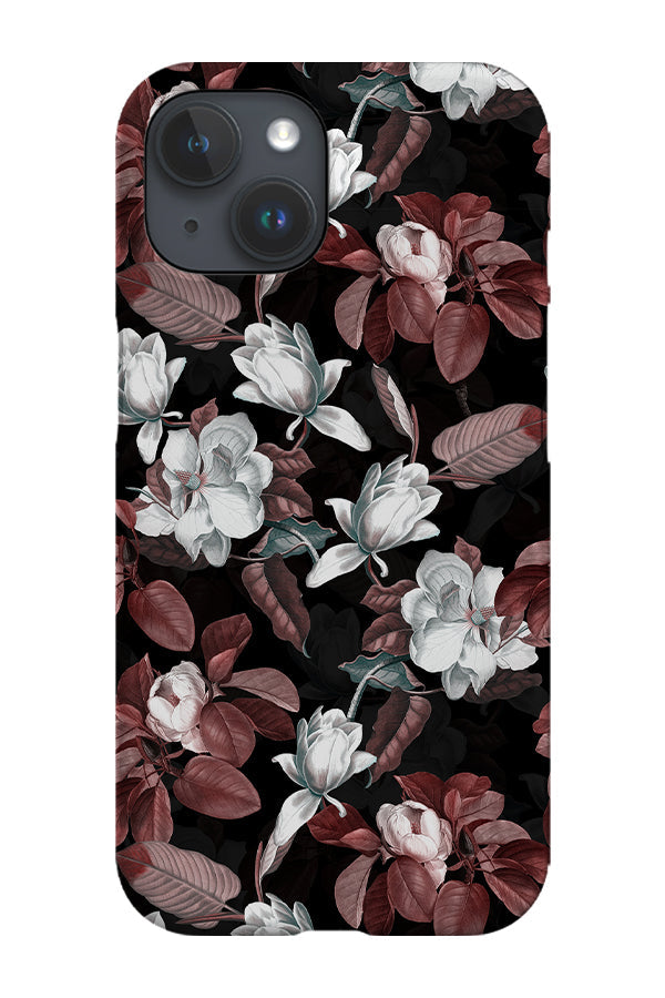 Vintage Large White Flowers By Uta Naumann Phone Case (Black)