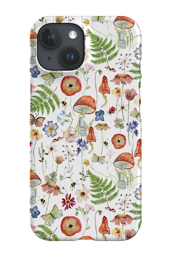 Watercolour Vintage Mushrooms By Uta Naumann Phone Case (White)