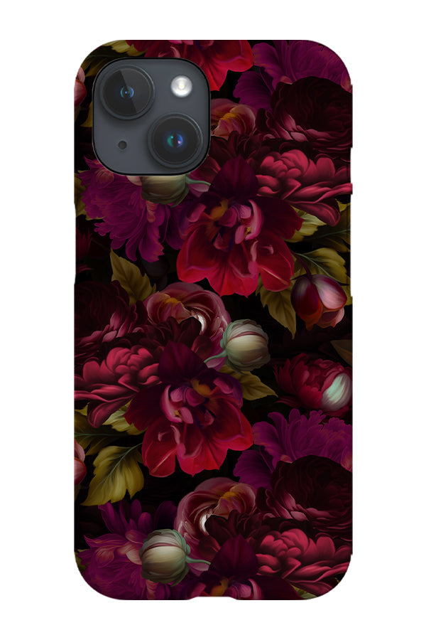 Vintage Romantic Burgundy Roses By Uta Naumann Phone Case (Red)