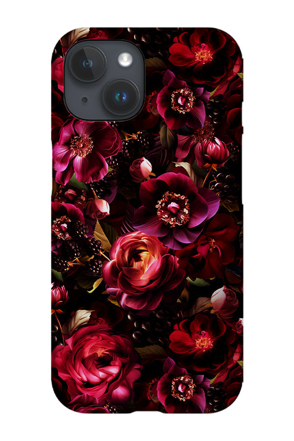 Vintage Midnight Rose Garden By Uta Naumann Phone Case (Red)