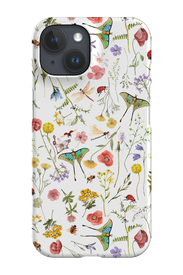 Midsummer Garden Moths By Uta Naumann Phone Case (White)