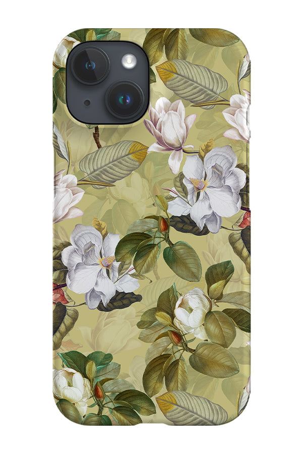 Vintage Green Magnolia By Uta Naumann Phone Case (Green)