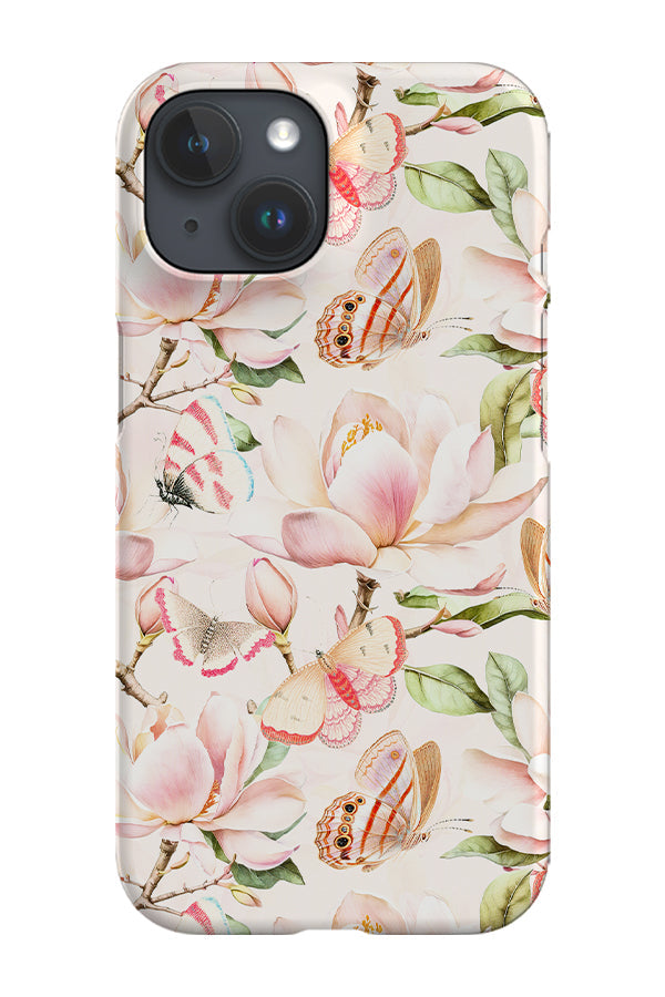 Pink Magnolia Butterflies By Uta Naumann Phone Case (Pink)