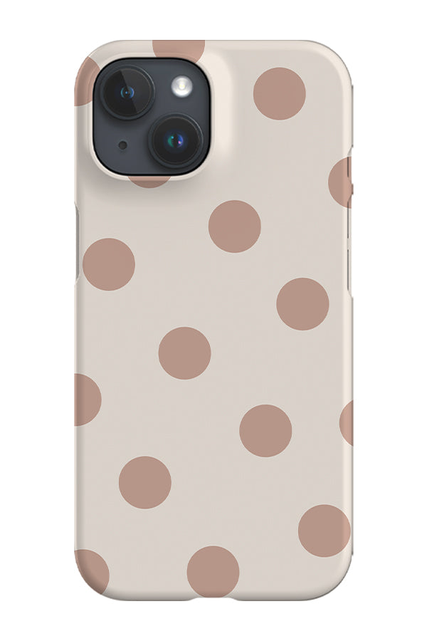 Bold Dots Phone Case (Pale Terracotta)