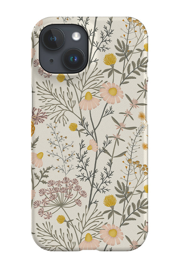 Botanical Weeds by Garabateo Phone Case (Beige)