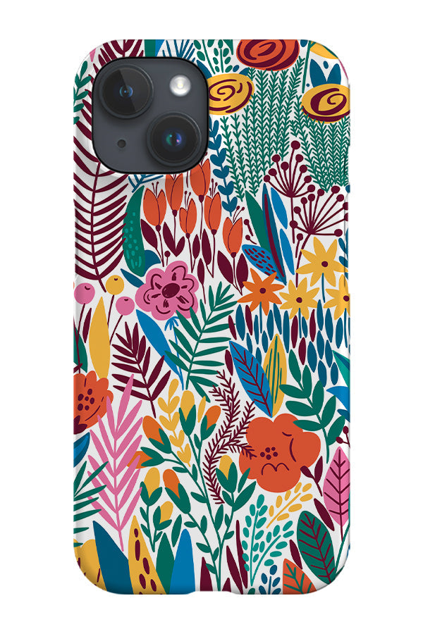 Colourful Flowers by Maria Galybina Phone Case (Rainbow)