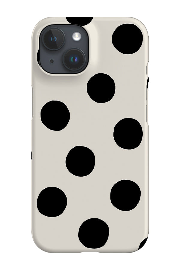 Clay Dots Phone Case (Beige Black)