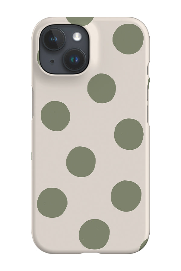Clay Dots Phone Case (Linen Moss Green)
