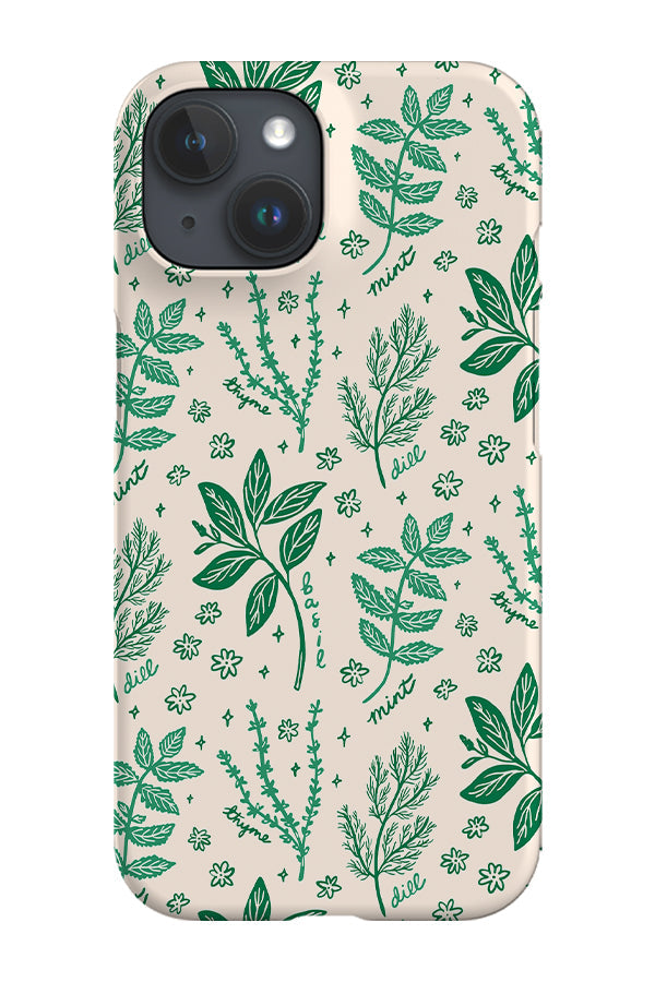Summer Herbs by Kayla Ann Phone Case (Beige Green)