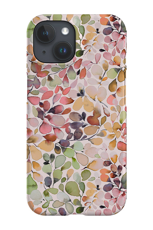 Leafy Multicolour Leaves By Ninola Design Phone Case (Neutral)