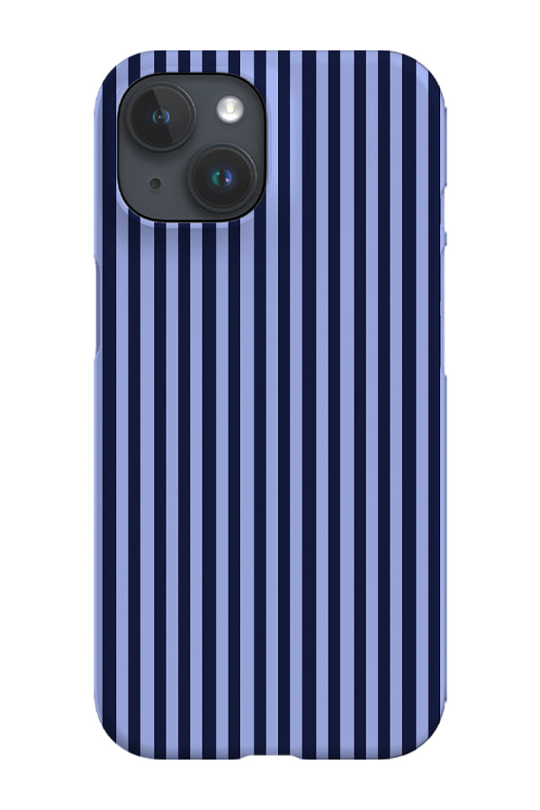 Line Study Stripes Phone Case (Tonal Blue)
