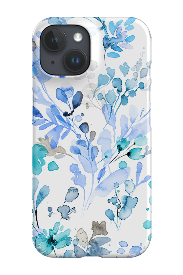 Minimal Wild Plants By Ninola Design Phone Case (Blue)