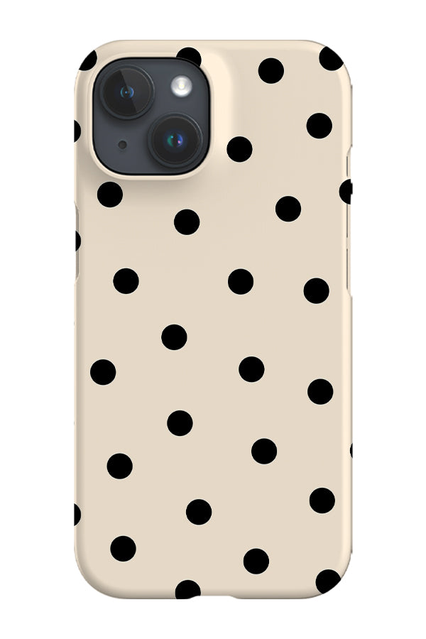 Quiet Dots Phone Case (Beige Black)