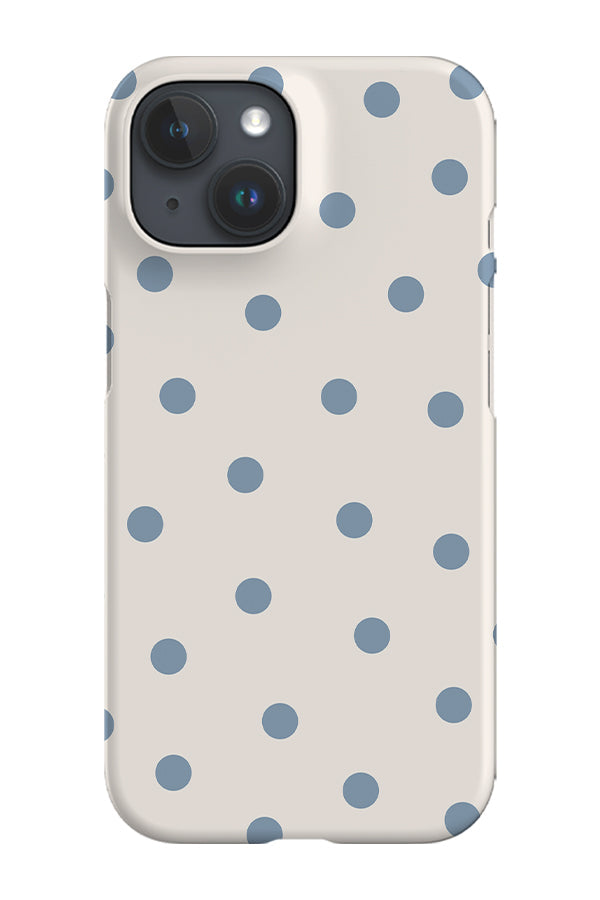 Quiet Dots Phone Case (Ivory Dusty Blue)
