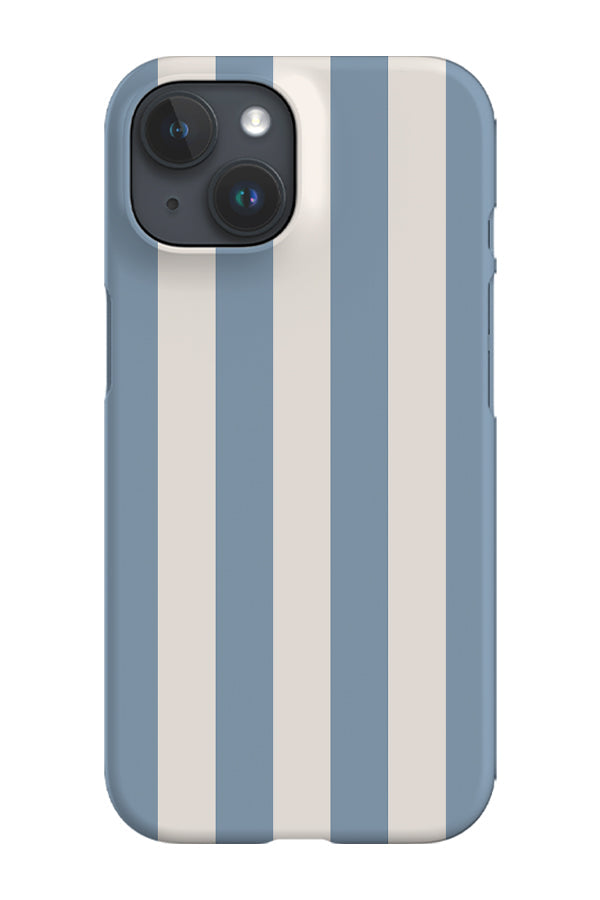 Quiet Line Stripe Phone Case (Dusty Blue Ivory)